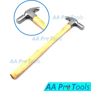 HORSE FARRIER NAILING HAMMER WITH STEEL HEAD WITH LONGER WOOD HANDLE - Picture 1 of 3