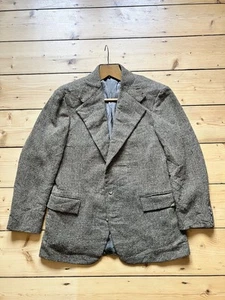 Vintage 1970s Polo Ralph Lauren 3 Roll 2 Donegal Tweed Jacket 40R Made In USA - Picture 1 of 14