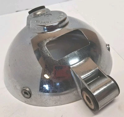 Yamaha Xv700 Virago 1986 OEM conjunto de canastilla de luz de cabeza de plástico cromado sin grietas Foto 1 de 4