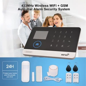 Smart APP Wired & Wireless 433MHz Wifi GSM Home Burglar Security Alarm System - Picture 1 of 12