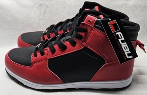 FUBU Men's Heritage Basketball High-Top Sneakers, Red & Black, Size 10/New - Picture 1 of 12
