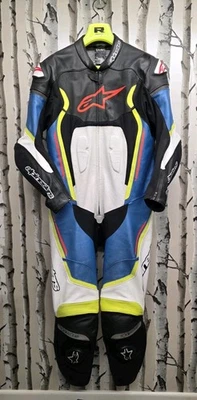 Traje de carrera de motocicleta Alpinestars Motegi V2 de cuero 1 pieza - EU60 Foto 1 de 4