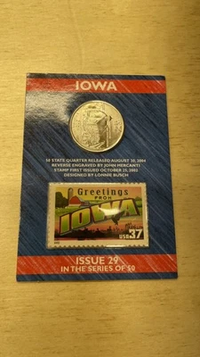 2004-D Iowa 50 States Quarters and Stamp Set - #29 of 50 - Image 1 of 2