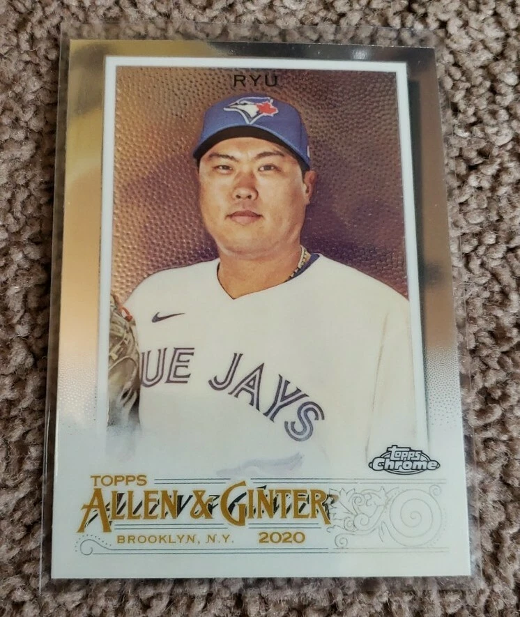 2020 Topps Chrome Allen Ginter #292 Hyun-Jin Ryu Base Card Toronto Blue Jays - Image 1 of 2
