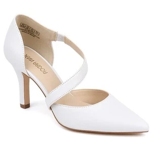 Women Pointed Toe Kitten Pumps Heel Ankle Strap Sandal Wedding Party Dress Shoes - Picture 1 of 44