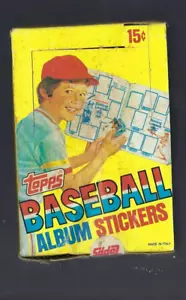 1981 Topps Baseball Album Stickers - New, Box of 100 Packs - Picture 1 of 1