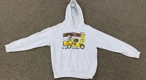 Online Ceramics Grateful Dead Gray Hoodie Dead On The Farm El Paso Sz L - Picture 1 of 6