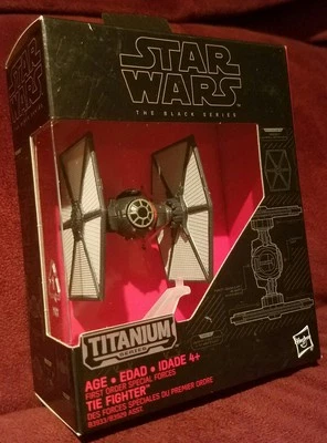 Star Wars El Despertar de la Fuerza Titanio #04 Primera Orden TIE Fighter Serie Negra  Foto 1 de 4