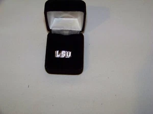 LOGO ARTS LSU STERLING SILVER 925 MENS SIGNET RING - Picture 1 of 4