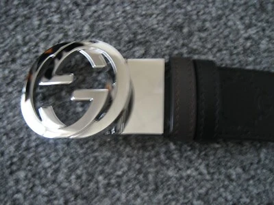 Cinturón reversible Gucci Signature - Cintura 90cm - Buen estado - Imagen 1 de 4