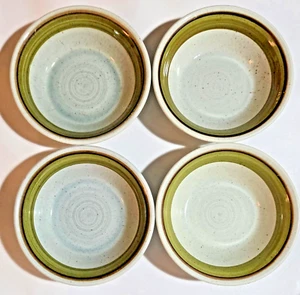 Lot of 4 - METLOX Poppy Trail Cereal Bowls Speckled Blu\Brown\Green - EUC - Picture 1 of 10