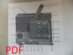 Instructions cine projector BAUER  T183 auto duoplay - Email/CD - Picture 1 of 2