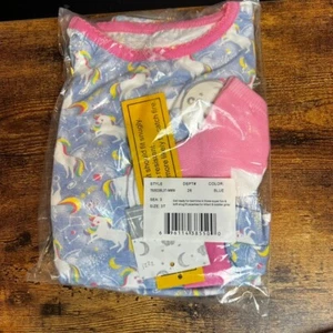 Girls Sleep On It 3 Pc Unicorn Pajamas w/ Socks 3T Long Sleeves - Picture 1 of 6