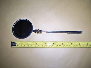 2-1/4" INSPECTION MIRROR TELESCOPING MIRROR EXTENDS TO 14", POCKET CLIP - Picture 1 of 1
