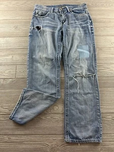 Axe & Crown Mens Blue Jeans 38x32 Straight Leg Medium Wash Denim - Picture 1 of 12