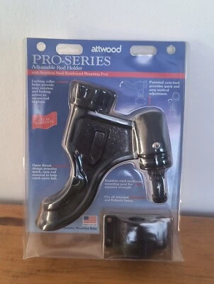 Soporte de varilla Attwood Heavy Duty Pro Series con soporte de montaje lateral (5002-7) Foto 1 de 2
