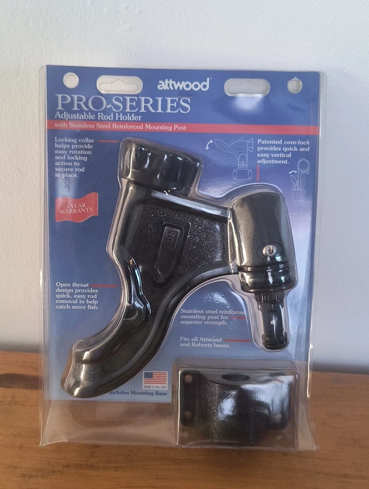 Attwood Heavy Duty Pro Series Rod Holder w/ Side Mount Bracket (5002-7) - Image 1 of 2