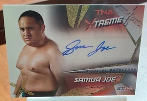 TNA Samoa Joe 2010 Xtreme GOLD Authentic Autograph Card SN 33 of 99 - Picture 1 of 2