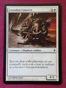 Magic The Gathering NEW PHYREXIA LOXODON CONVERT white card MTG - Imagen 1 de 2