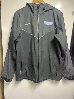 Stewart Haas Racing Jacket Mens Medium Gray Ford Nike Storm Fit Zip Up NASCAR - Image 1 of 4