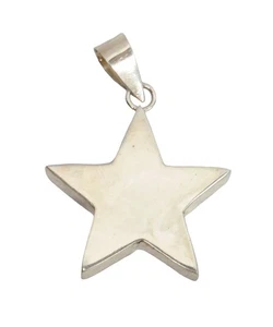 Sterling Silber 3D Stern Anhänger - Bild 1 von 4