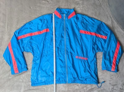 NIKE Jacke Sportjacke Trainingsjacke Vintage blau neon-pink Größe L - Bild 1 von 4