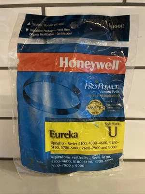 Correas de vacío Honeywell FilterPower H34312 estilo U Eureka paquete de 2 Foto 1 de 4