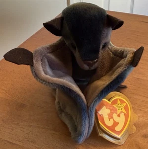 Batty Tye-Dye Beanie Baby MIT FEHLERN 1996/1998 FEHLDRUCK selten EUC Vintage - Bild 1 von 9