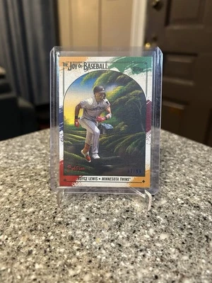 2023 Topps X Bob Ross The Joy of Baseball Paint Splatter Canvas /99 Royce Lewis - Image 1 of 2