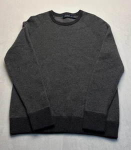 Polo Ralph Lauren Herren Pullover Gr. XL grau 100% Merinowolle Rundhals Pulli - Bild 1 von 6