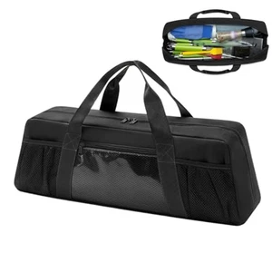 Spacious Stainless Steel Grill Tool Holder Lightweight Foldable Design - Picture 1 of 14