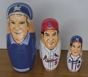 Bob Uecker 2005 Milwaukee Brewers Nesting Doll Brewers Braves Car 27252/42000 - Picture 1 of 8