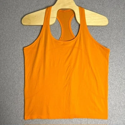 Camiseta sin mangas deportiva Lululemon naranja Swiftly Tech espalda deportiva talla L Foto 1 de 4
