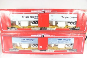 American Flyer 48511 48514 TTUX Intermodal Sets Gilbert Triple Crown OB Complete - Picture 1 of 24
