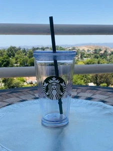 Vaso Starbucks Clear Grande Acrílico Taza Fría Doble Pared 16 OZ, Usado - Imagen 1 de 6