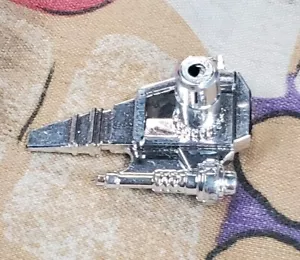Pistola laterale cromata VOLTRON PRESSOFUSA GO LION FORCE vintage 1984 644 - Foto 1 di 2