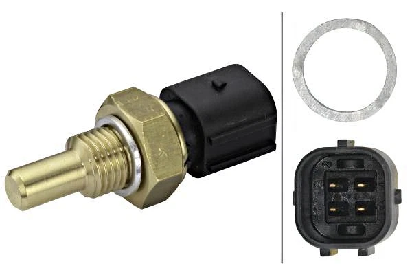 Mercedes C-Class W202 Puch VW HELLA Engine Coolant Temperature Sensor 1991-2006 - Image 1 of 1
