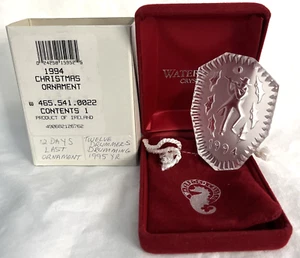WATERFORD Crystal 12 Days of Christmas 1994 11 PIPERS PIPING Ornament - Picture 1 of 6