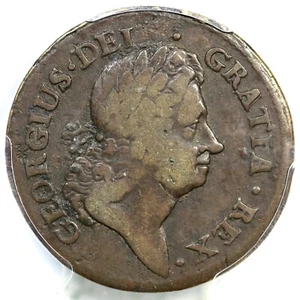 1723 M 2.7-Eb.3 R-4 PCGS VF 20 Rosa Americana Penny Colonial Coin 1p - Picture 1 of 3