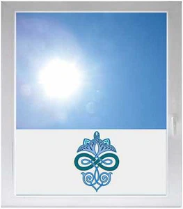 Lámina de protección visual protección solar lámina de ventana - GMF0137 - adornos tribales - Imagen 1 de 1