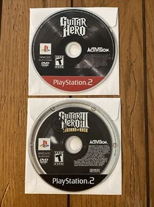 Guitar Hero & Guitar Hero 3 III: Legends of Rock (Sony PlayStation 2) Discs Only - Picture 1 of 2