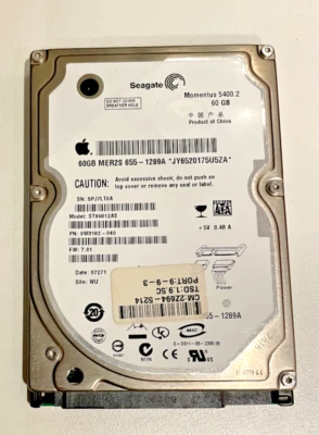 Seagate Momentus 5400.2 60GB Internal 5400RPM 2.5" (ST96812AS) HDD for Apple - Image 1 of 2