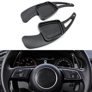 For Audi A3 A4L A5 A6L S3 S4 Q2 Q5L Q7 TTS Black Steering Wheel Paddle Shifter - Picture 1 of 5