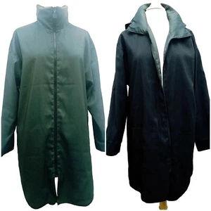 Mycra Pac Reversible Zip Hoodie Raincoat Green to Black $270  45" Bust Packable - Picture 1 of 12