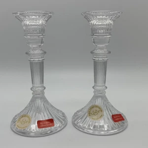 Vintage Lenox Crystal Candlestick Holders Made in Austria Set of 2 - Picture 1 of 6