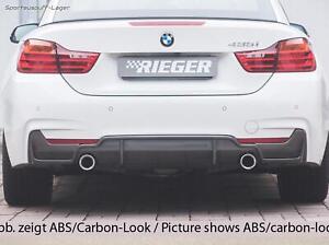 Rieger Heckeinsatz ABS/schwarz glänzend für BMW 4er 435i/440i F32,F33,F36 M-Pak.