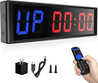 Naoeleii Gym Timer Clock for Home Gym with Remote, 11" Large Gym Clock Timer Sto