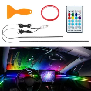 Auto PKW LED Ambientebeleuchtung Innenraumbeleuchtung Lichtleiste APP Control - Bild 1 von 17
