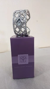 Suzanne Somers NWOT Watch Cuff, Rhinestone Crystals/Silvertone, Quartz Movement - Picture 1 of 15