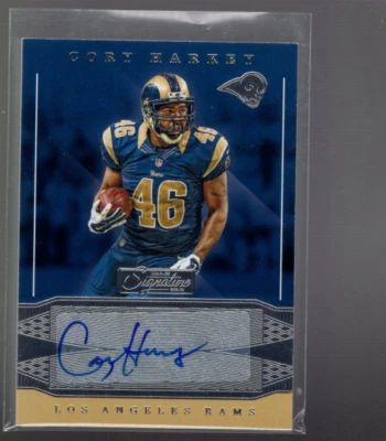 B5157- 2016 Donruss Signature Series #24 Cory Harkey Autograph Los Angeles Rams - Image 1 of 2